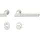 Plug-in handle set WC, alu F1