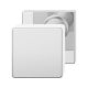 Door knob 0811 25, one-sided fastening,stainless steel mirror finish