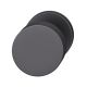 2329 door knob, one-sided fastening, black RAL 9005