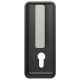 Sliding door handle PZ, rectangular, aluminium S8/F1