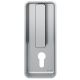 Sliding door handle PZ, rectangular, stainless steel