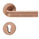 Handle set on round roses PZ, light bronze
