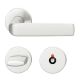 Handle set on round roses WC, DB 39-58 mm, aluminium F1