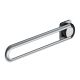 Drop-down support rail 930mm, for fitting side-on, matt stainless steel, right