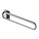 Drop-down support rail 930mm, for fitting side-on, matt stainless steel, left