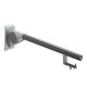 Drop-down support rail 850mm with WC paper holder and 1 function button, anthracite