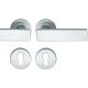Handle set on round roses PZ, aluminium F1