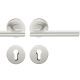  Handle set on round roses PZ, aluminium F1