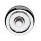 Doorbell button on rose 103CP, polished chrome