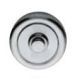 Doorbell button on rose 103CP, satin chrome-plated