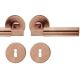 Handle set with round roses BB, door thickn. DB 39-58 mm, light bronze