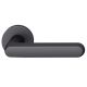 Handle set on round roses BAC, aluminium black S8