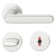 Handle set on round roses WC, aluminium F1