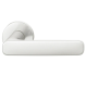 Handle set on round roses BAC, door thickness 39-58 mm, aluminium F1