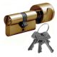 Profile cylinder with knob 50-26, brass