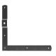 2154 Corner hinges (pair), 250x300mm, black