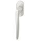Window handle on oval rose, aluminium F1