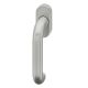 Window handle on oval rose, aluminium F1