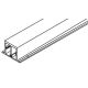 HAWA Reinforcement profile for running track, front, 3 doors, 2085 mm, aluminium anodized