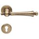 HEIDI handle set with roses 027 PZ, brass patine (PM)
