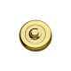 Bell push button 722 TP on rose 006, polished brass
