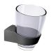 Bathroom cup holder A100, anthracite grey/plastic