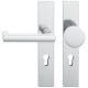 FSB 79 1031 door knob set with backplates for fireproof emergency doors, PZ 92mm, stainless steel,LEFT