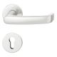 FSB 79 1045 handle set with PZ round roses for fireproof emergency doors, natural aluminium F1
