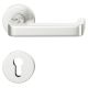 FSB 79 1134 handle set with PZ round roses for fireproof emergency doors, natural aluminium F1
