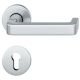 FSB 79 1134 handle set with PZ round roses for fireproof emergency doors, stainless steel