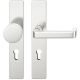 FSB 79 1134 door knob set with backplates for fireproof emergency doors, PZ 92mm, natural aluminium F1,RIGHT