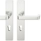 FSB 79 1134 handle set with backplates for fireproof emergency doors, PZ 92mm, natural aluminium F1,RIGHT