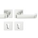 FSB 79 1134 handle set with PZ square roses for fireproof emergency doors, natural aluminium F1