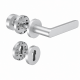 8115 PREMIUM FS rokt./rozešu grt. ugunsdrošām durvīm ar rokturpogu 3020 FS, 9mm, alumīnija tonis F1