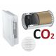 AEROTUBE WRG SMART wall ventilator with electric lock and CO2 sensor, incl. weather grille PVC white