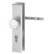 8671 ALPHA Security backplate set handle/door knob, PZ 8/72mm, door thickness 40mm, alum.F1