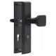 ALPHA Security backplate set handle/knob K1, PZ 8/72mm, with cylinder security disc, black F14