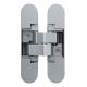 Concealed hinges for exterior doors ANSELMI AN 160 3D, satin chrome