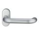 Fire-proof handle for framed doors ARES 103 FS on oval rose, 9 mm, stainless steel