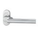 Handle for framed doors  ARES 148 on oval rose, 8 mm, stainless steel
