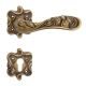 ARTE handle set with roses 091 PZ, patine matt