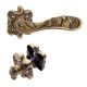 ARTE handle set with roses 091 WC 225NT, patine matt