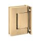 BL 8010 Adjustable double-sided hydraulic hinge, wall/glass, matt gold tone (017)