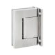 BL 8010 Adjustable double-sided hydraulic hinge, wall/glass, chrome-plated polished (014)