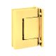 BL 8010 Adjustable double-sided hydraulic hinge, wall/glass, gold tone polished PVD (016)