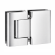 BL 8015 Adjustable hydraulic double-sided hinge, glass/glass, polished chrome (014)