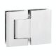 BL 8015 SOL Double-sided hinge for solid glass doors, glass/glass, silver tone, natural anodized (002)
