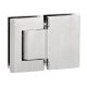 BL 8015 SOL Double-sided hinge for solid glass doors, glass/glass, PVD stainless steel tone (013)
