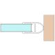 Side sealing profile for shower unit 52.09.0090 - 2010mm