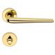 BRIXIA ZINCRAL handle set with roses 101 WC 117NT, polished brass